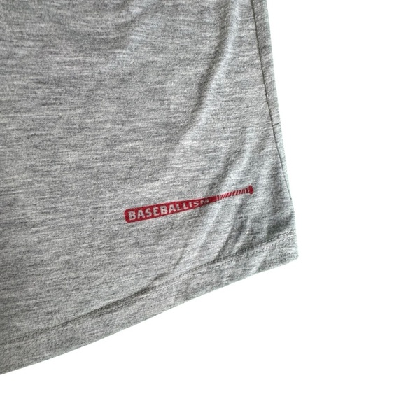 Baseballism Women’s XXL T-Shirt Gray Heart St Louis Hat MLB Fan Tee Casual - Picture 9 of 9